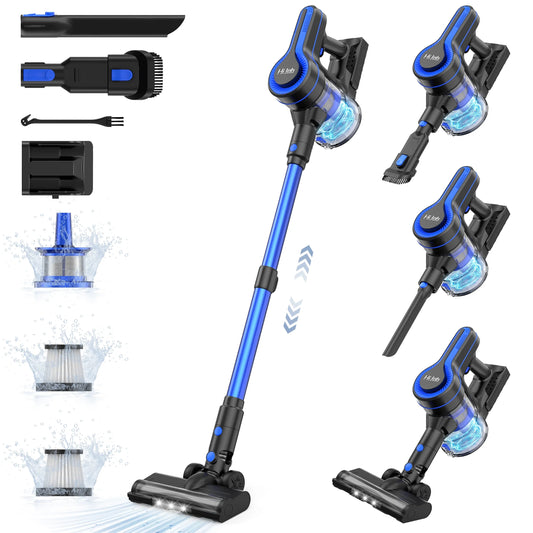 Portable Cordless Stick Vacuum Cleaner Lightweight for Carpet Floor Pet Hair