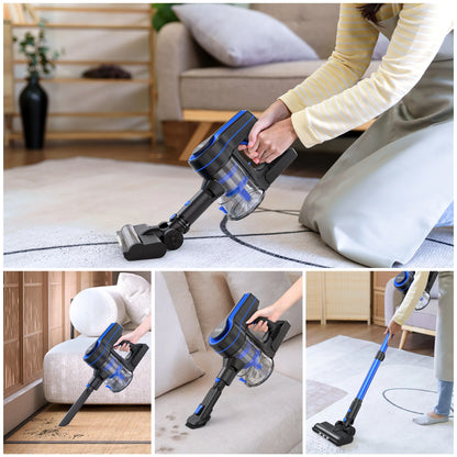 Portable Cordless Stick Vacuum Cleaner Lightweight for Carpet Floor Pet Hair